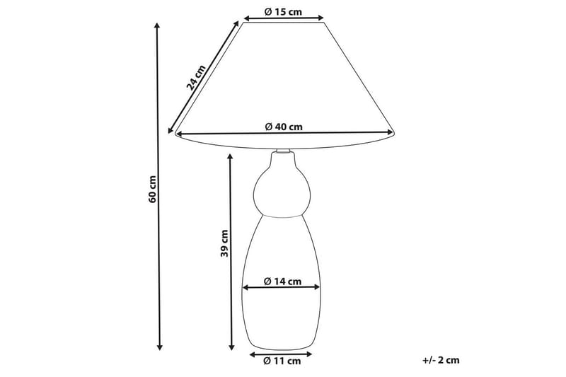 Kastellorizo Bordlampe 60 cm E27 - Mørkeblå/Sort - Belysning - Lamper & indendørsbelysning - Sengelampe - Sengelampe bord