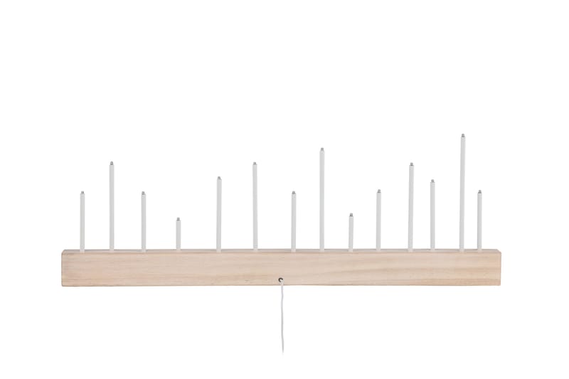 Kungsberget Adventslysestage 24 cm - Whitewash - Belysning - Lamper & indendørsbelysning - Sengelampe - Sengelampe bord