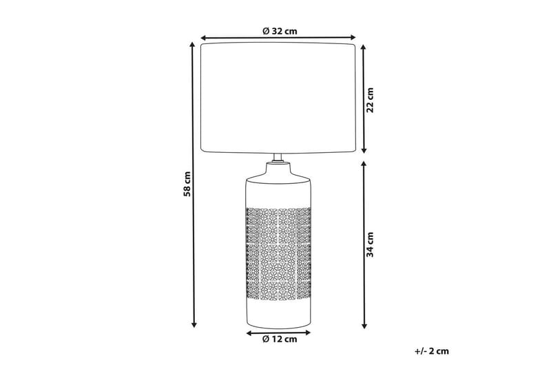 Lapya Bordlampe 58 cm E27 - Off white - Belysning - Lamper & indendørsbelysning - Sengelampe - Sengelampe bord