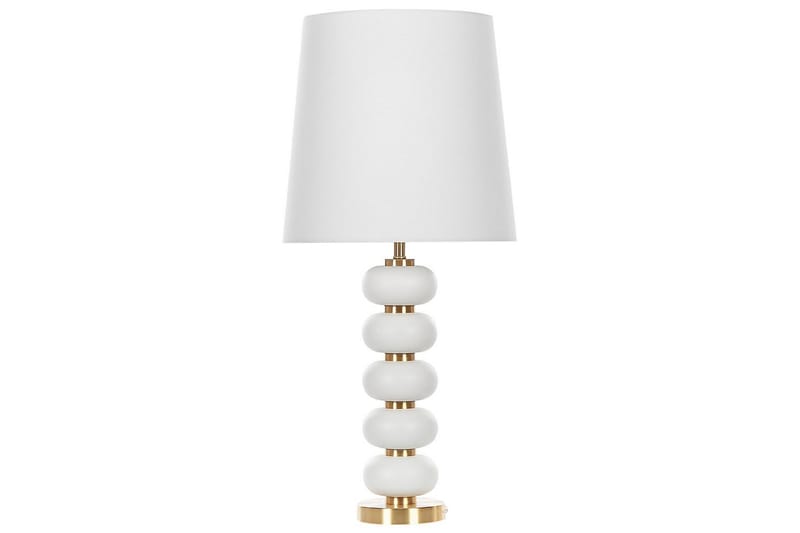 Laros Bordlampe 80 cm E27 - Hvid/Guld - Belysning - Lamper & indendørsbelysning - Sengelampe - Sengelampe bord