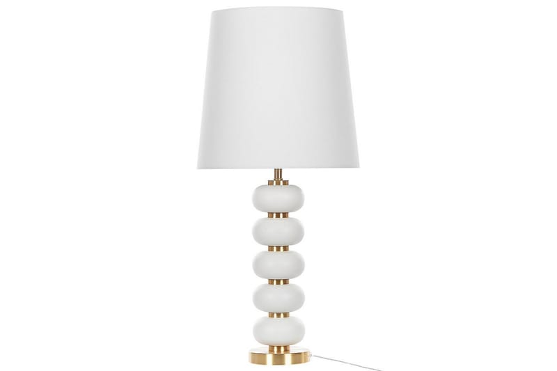 Laros Bordlampe 80 cm E27 - Hvid/Guld - Belysning - Lamper & indendørsbelysning - Sengelampe - Sengelampe bord