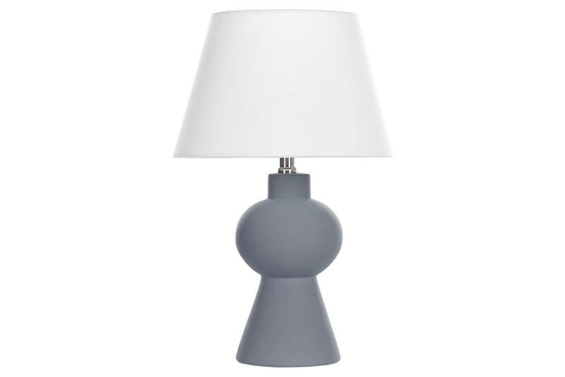 Lemiros Bordlampe 48 cm E27 - Grå/Hvid - Belysning - Lamper & indendørsbelysning - Sengelampe - Sengelampe bord