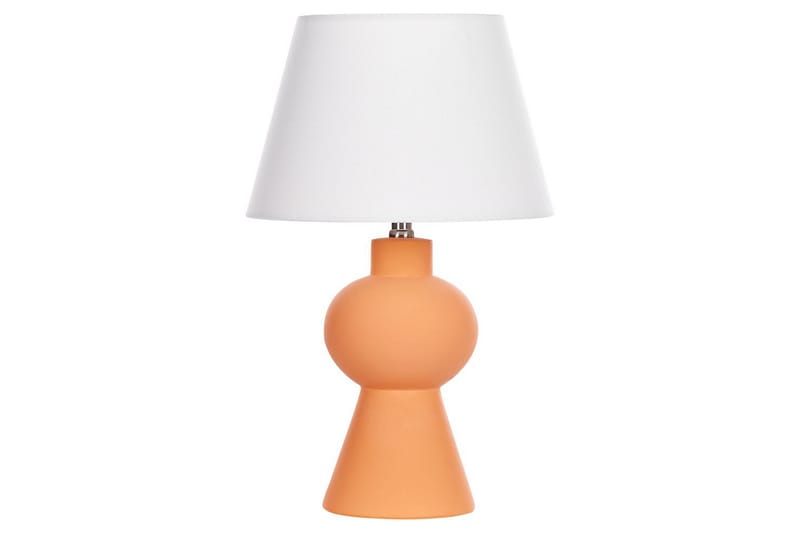 Lemiros Bordlampe 48 cm E27 - Orange/Hvid - Belysning - Lamper & indendørsbelysning - Sengelampe - Sengelampe bord