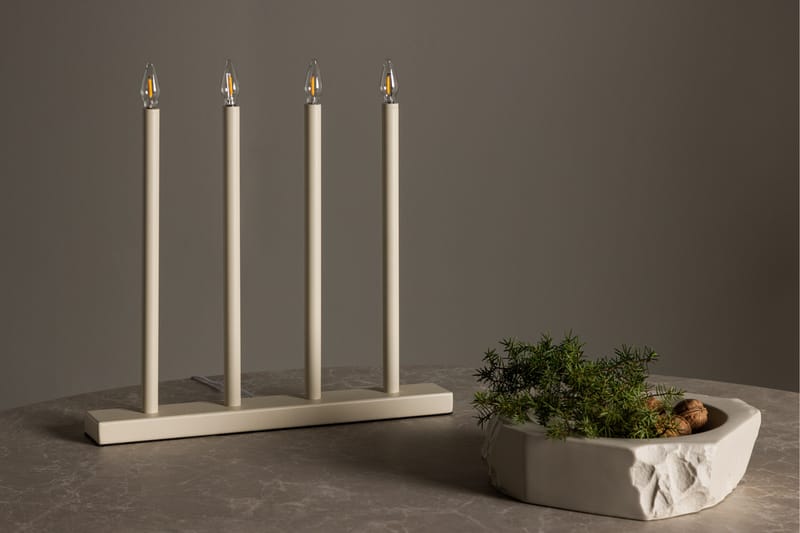 Lofsdalen Adventslysestage 35 cm - Beige - Belysning - Lamper & indendørsbelysning - Sengelampe - Sengelampe bord