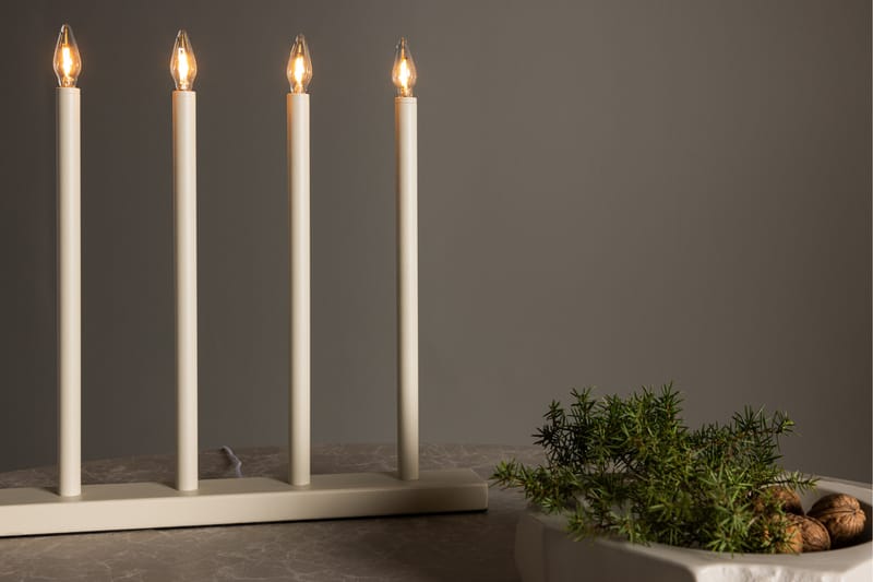 Lofsdalen Adventslysestage 35 cm - Beige - Belysning - Lamper & indendørsbelysning - Sengelampe - Sengelampe bord