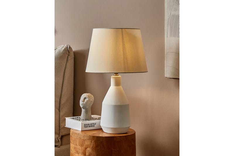 Lombre Bordlampe 53 cm E27 - Hvid - Belysning - Lamper & indendørsbelysning - Sengelampe - Sengelampe bord