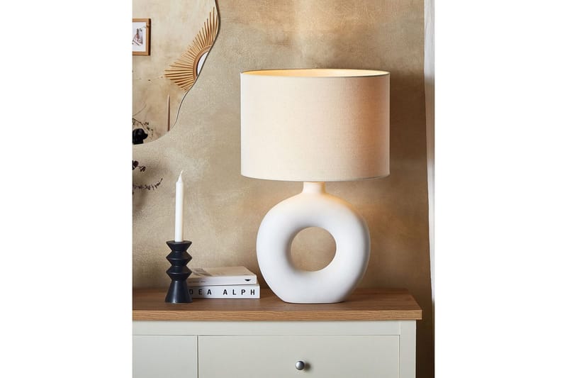 Losventa Bordlampe 58 cm E27 - Lys beige/Hvid - Belysning - Lamper & indendørsbelysning - Sengelampe - Sengelampe bord