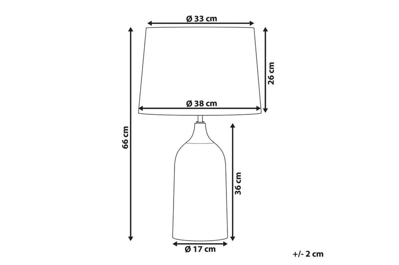 Palmarola Bordlampe 66 cm E27 - Off white - Belysning - Lamper & indendørsbelysning - Sengelampe - Sengelampe bord