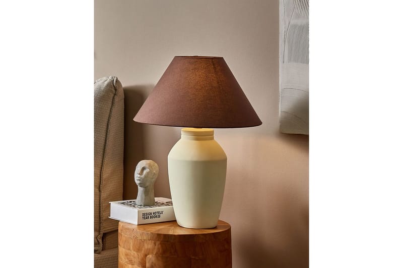 Rodbrera Bordlampe 52 cm E27 - Lys beige/Brun - Belysning - Lamper & indendørsbelysning - Sengelampe - Sengelampe bord