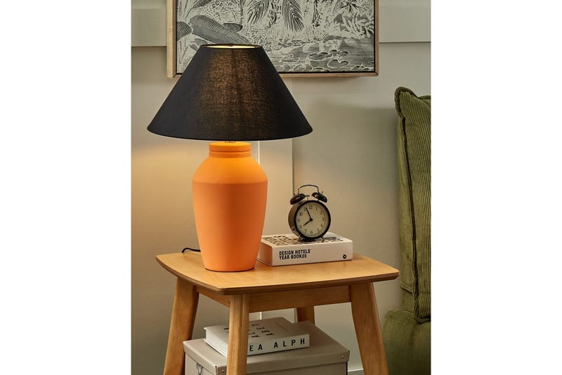 Rodbrera Bordlampe 52 cm E27 - Orange/Sort - Belysning - Lamper & indendørsbelysning - Sengelampe - Sengelampe bord