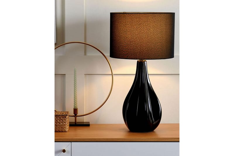 Sardinien Bordlampe 60 cm E27 - Sort - Belysning - Lamper & indendørsbelysning - Sengelampe - Sengelampe bord