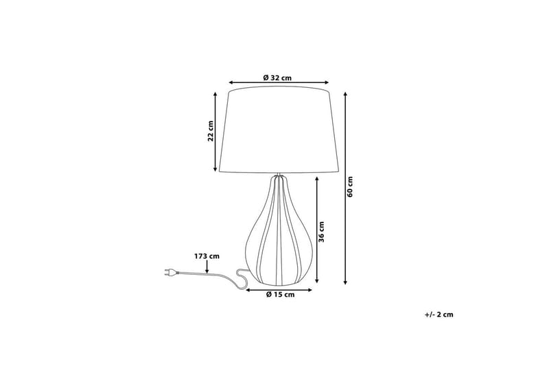 Sardinien Bordlampe 60 cm E27 - Sort - Belysning - Lamper & indendørsbelysning - Sengelampe - Sengelampe bord