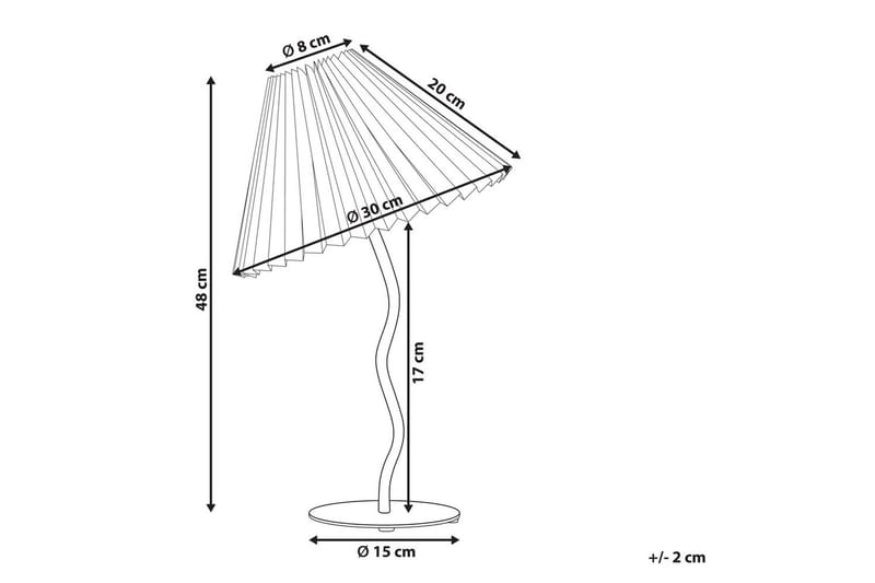 Skiros Bordlampe 48 cm E27 - Fuchsia/Hvid - Belysning - Lamper & indendørsbelysning - Sengelampe - Sengelampe bord