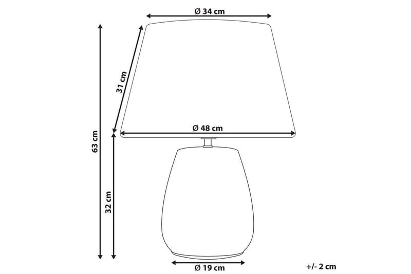 Spargi Bordlampe 63 cm E27 - Flerfarvet - Belysning - Lamper & indendørsbelysning - Sengelampe - Sengelampe bord