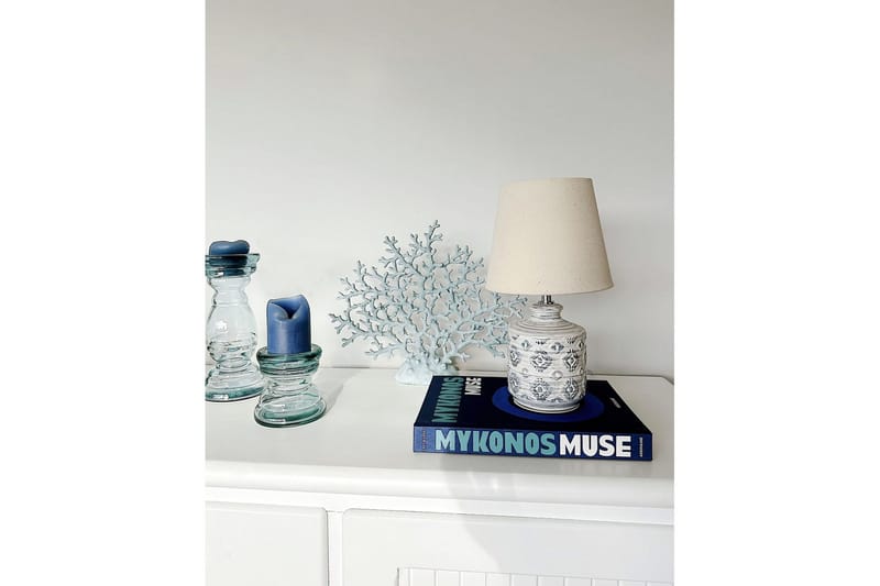 Tesoro Bordlampe 35 cm E14 - Lys beige - Belysning - Lamper & indendørsbelysning - Sengelampe - Sengelampe bord