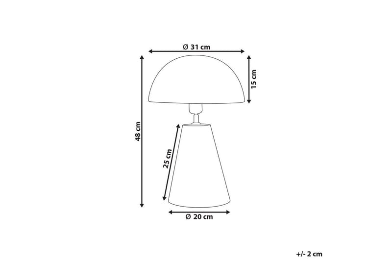 Tritonia Bordlampe 48 cm E27 - Sort - Belysning - Lamper & indendørsbelysning - Sengelampe - Sengelampe bord