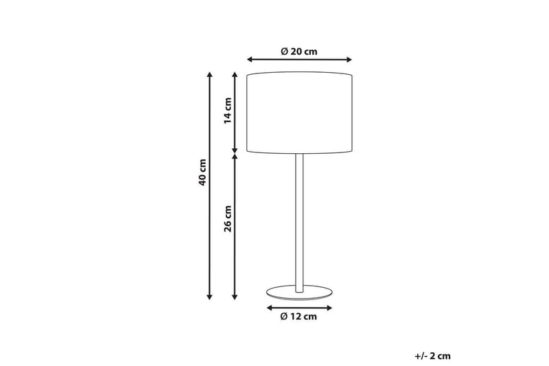 Vinkea Bordlampe 40 cm E27 - Sort/Beige - Belysning - Lamper & indendørsbelysning - Sengelampe - Sengelampe bord