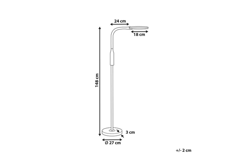 Sifte Gulvlampe 148 cm - Hvid - Belysning - Lamper & indendørsbelysning - Soveværelse lampe