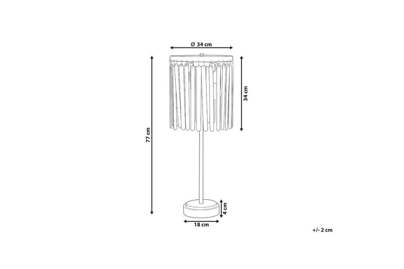 Tenedos Bordlampe 77 cm E27 - Messing/Mørkt træ - Belysning - Lamper & indendørsbelysning - Vindueslampe - Vindueslampe på fod