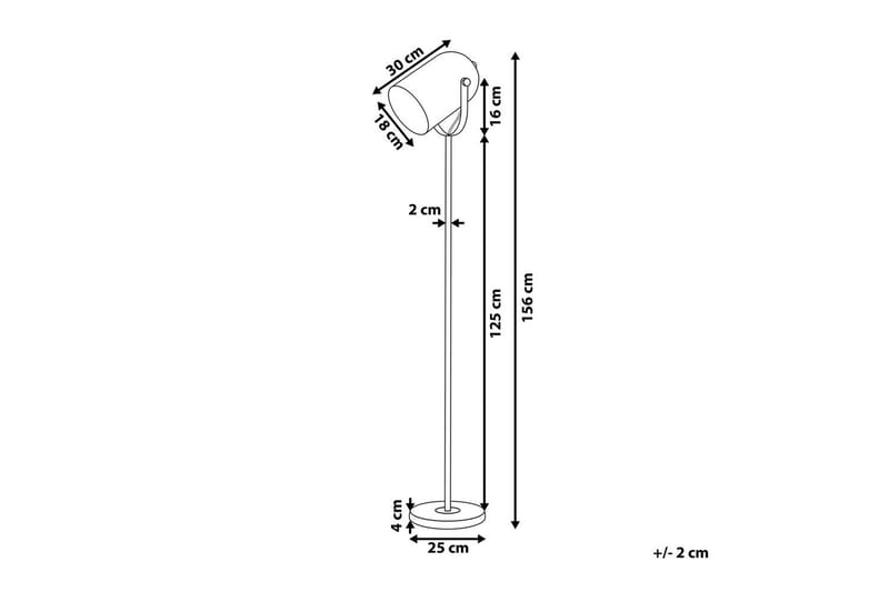 Thika Gulvlampe 156 cm - Hvid - Belysning - Lamper & indendørsbelysning - Soveværelse lampe