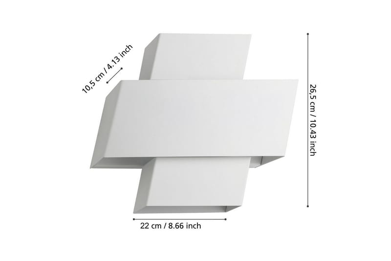 Væglampe Eglo Timparossa Hvid - Hvid - Belysning - Lamper & indendørsbelysning - Væglampe