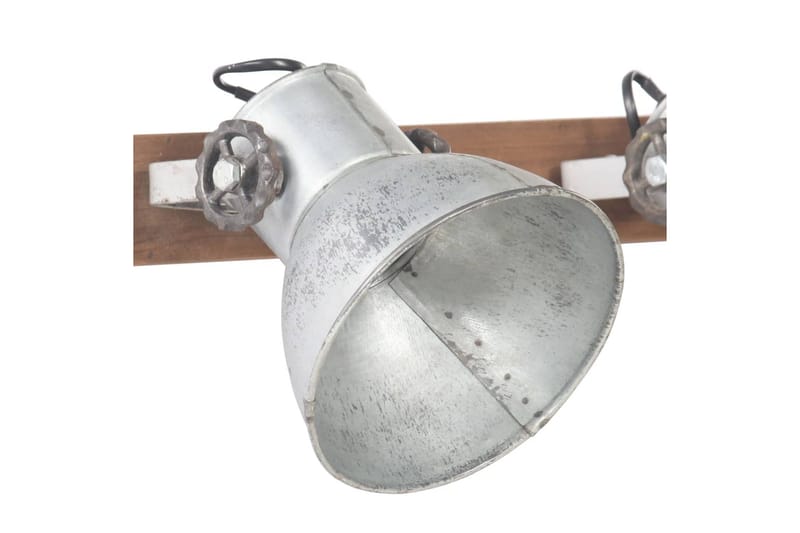 Industriel Væglampe 45X25 cm E27 Sølvfarvet - Sølv - Sengelampe væg - Soveværelse lampe - Væglampe - Vægarmatur