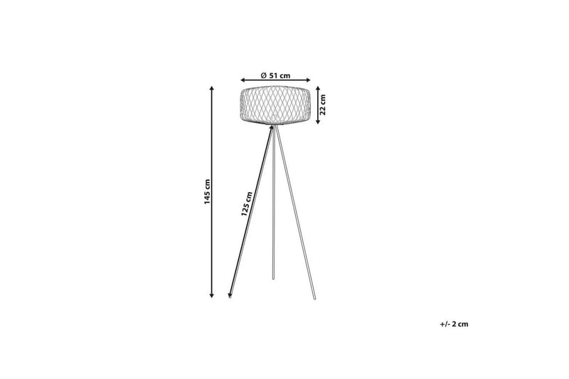 Vendaval Gulvlampe 145 cm - Sort - Belysning - Lamper & indendørsbelysning - Soveværelse lampe