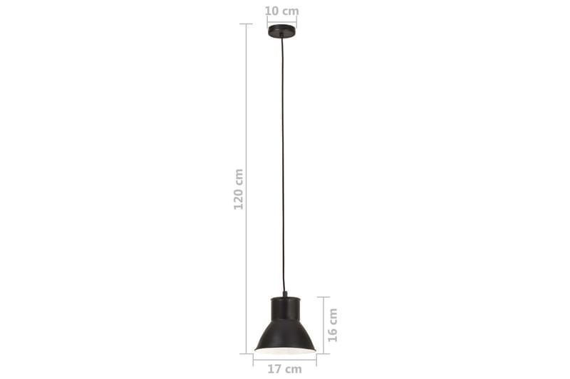 Hængelampe 25 W Rund 17 cm E27 Sort - Belysning - Lamper & indendørsbelysning - Vindueslampe - Vindueslampe hængende