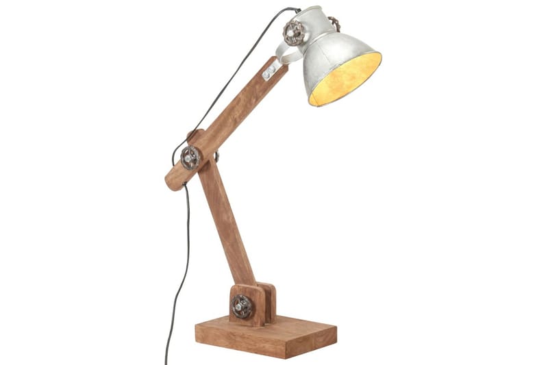 Industriel Skrivebordslampe 58X18X90 cm E27 Rund Sølvfarvet - Sølv - Belysning - Lamper & indendørsbelysning - Vindueslampe - Vindueslampe hængende