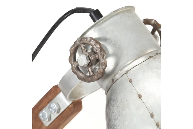 Industriel Skrivebordslampe 58X18X90 cm E27 Rund Sølvfarvet - Sølv - Belysning - Lamper & indendørsbelysning - Vindueslampe - Vindueslampe hængende