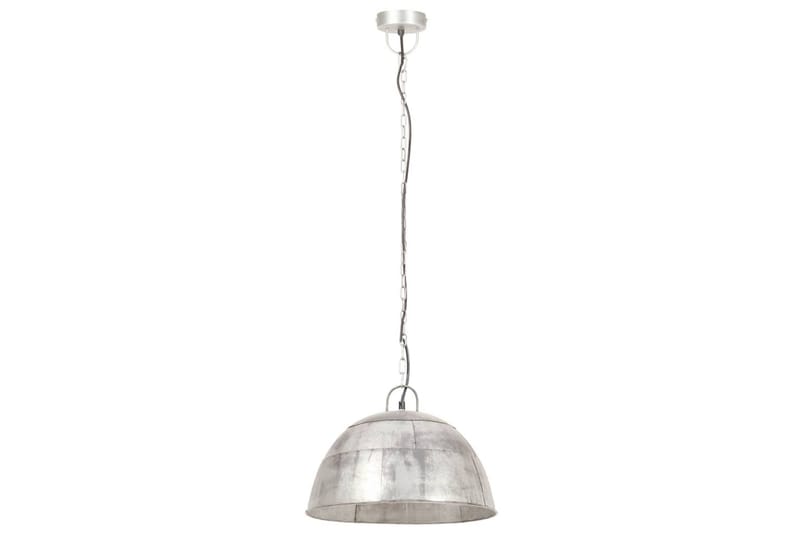 Industriel Vintage Hængelampe 25 W Rund 41cm E27 Sølvfarvet - Belysning - Lamper & indendørsbelysning - Vindueslampe - Vindueslampe hængende