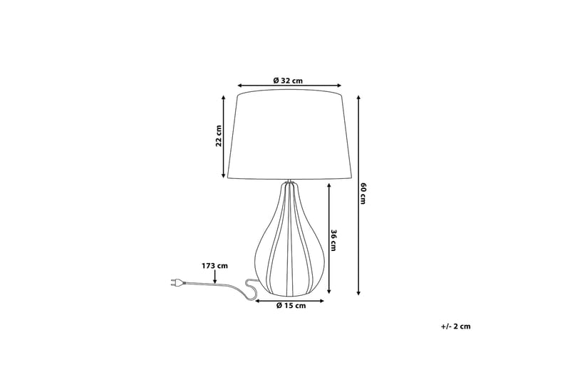 Santee Bordlampe 32 cm - Hvid - Belysning - Lamper & indendørsbelysning - Vindueslampe - Vindueslampe på fod