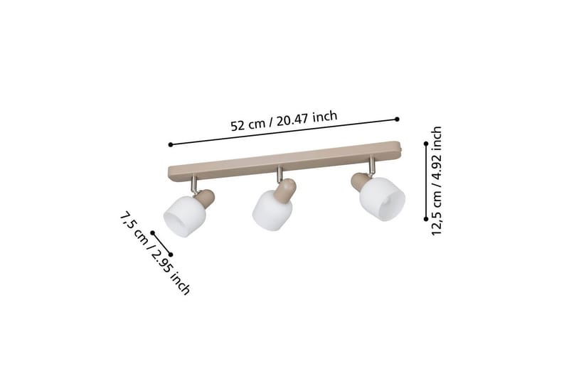 Spotlight Eglo Corato med 3 Lyskilder - Hvid - Belysning - Glødepærer & lyskilder - Spotlights & downlights