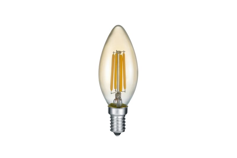 Trio Lighting LK LED E14 filament krone 4W 400lm 2700K brun 3-trin - Belysning - Glødepærer & lyskilder - LED belysning - LED-pære