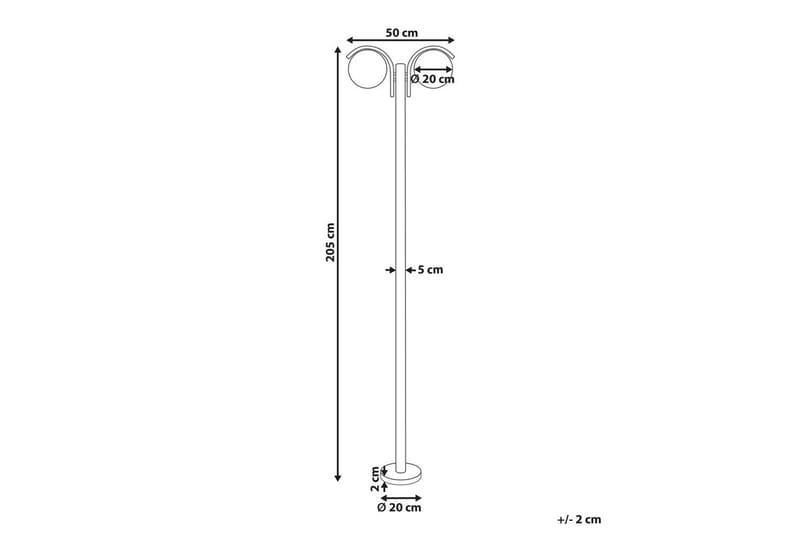 Kulsi Lygtepæl 205 cm - Sort - Belysning - Udendørs lamper & belysning - Søjlelampe & standerlampe