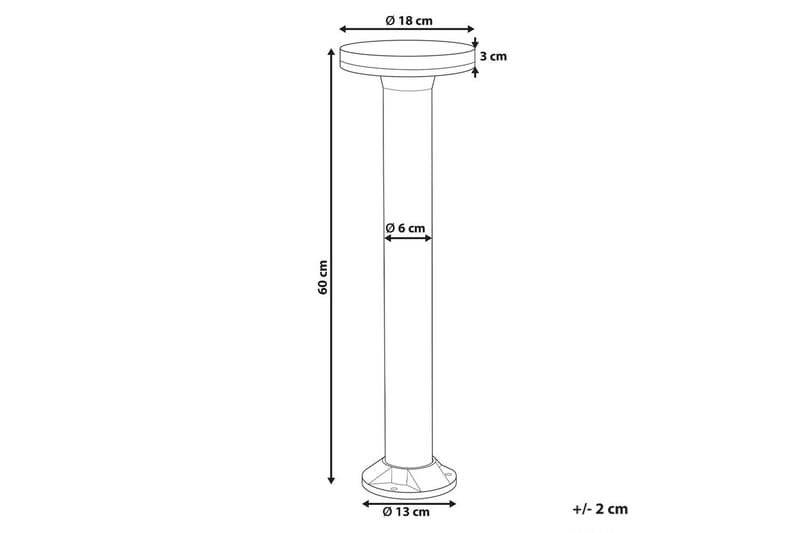 Naxel LED Solcellebelysning 60 cm - Sort - Belysning - Udendørs lamper & belysning - Solcellelamper