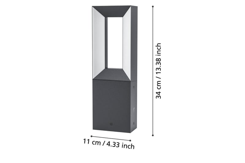 Poller Eglo Riforano 340 mm - Sort/Hvid - Belysning - Udendørs lamper & belysning