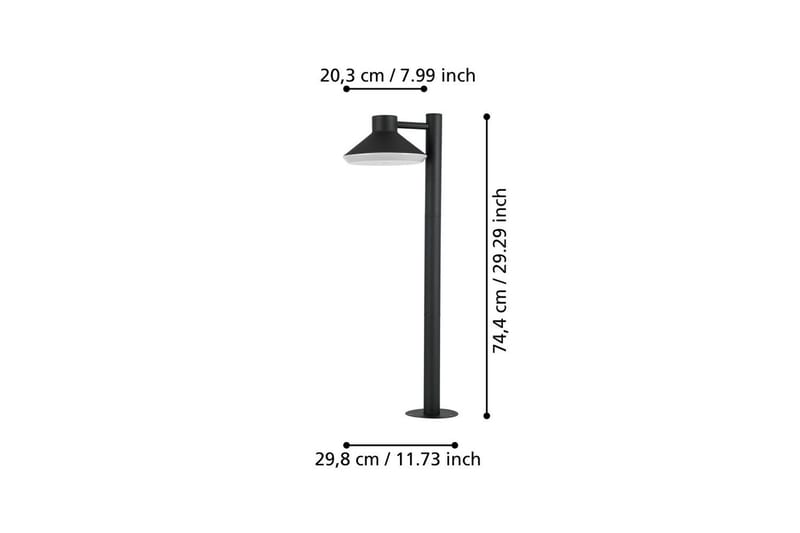 Pollerlampe Eglo Ninnarella - Sort - Belysning - Udendørs lamper & belysning - Søjlelampe & standerlampe