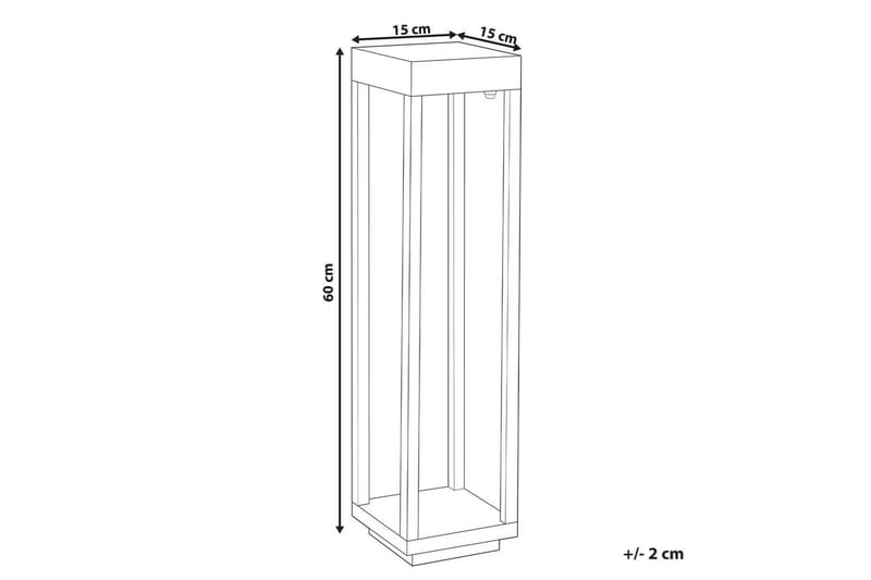 Tamorg LED Solcellebelysning 60 cm - Sort - Belysning - Udendørs lamper & belysning - Solcellelamper