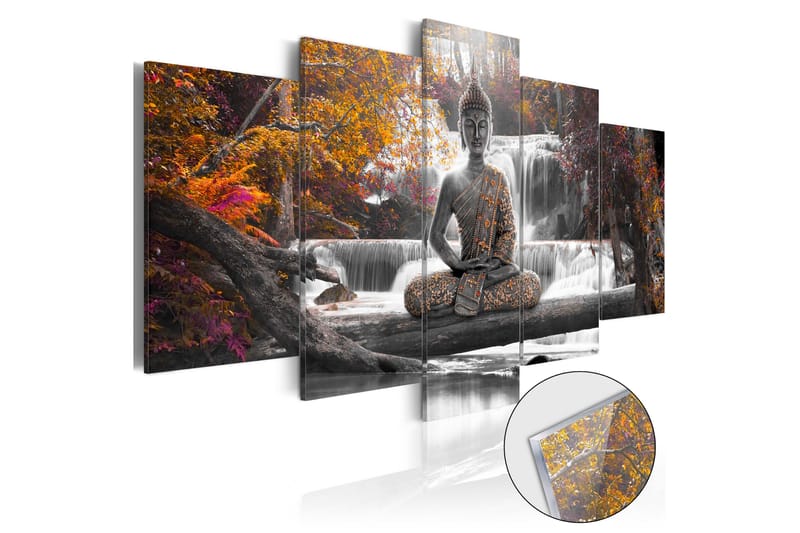 Billede I Akryl Autumnal Buddha 100x50 - Artgeist sp. z o. o. - Boligtilbehør - Billeder & kunst