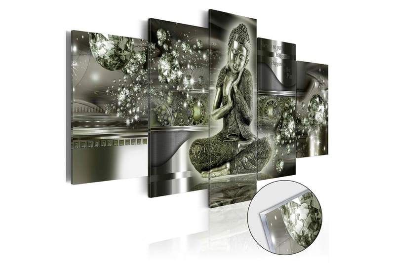 Billede I Akryl Emerald Buddha 100x50 - Artgeist sp. z o. o. - Boligtilbehør - Billeder & kunst