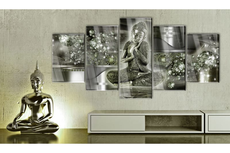 Billede I Akryl Emerald Buddha 100x50 - Artgeist sp. z o. o. - Boligtilbehør - Billeder & kunst