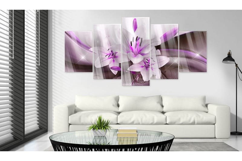 Billede I Akryl Violet Desert Lily 100x50 - Artgeist sp. z o. o. - Boligtilbehør - Billeder & kunst