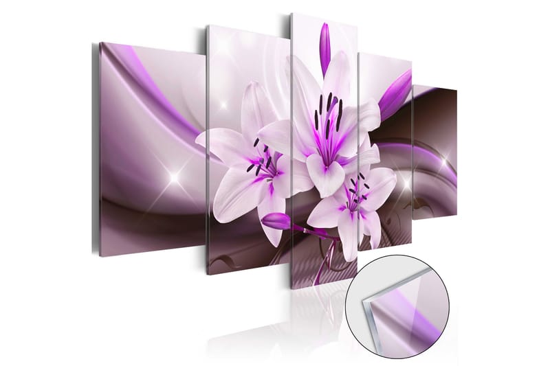 Billede I Akryl Violet Desert Lily 100x50 - Artgeist sp. z o. o. - Boligtilbehør - Billeder & kunst