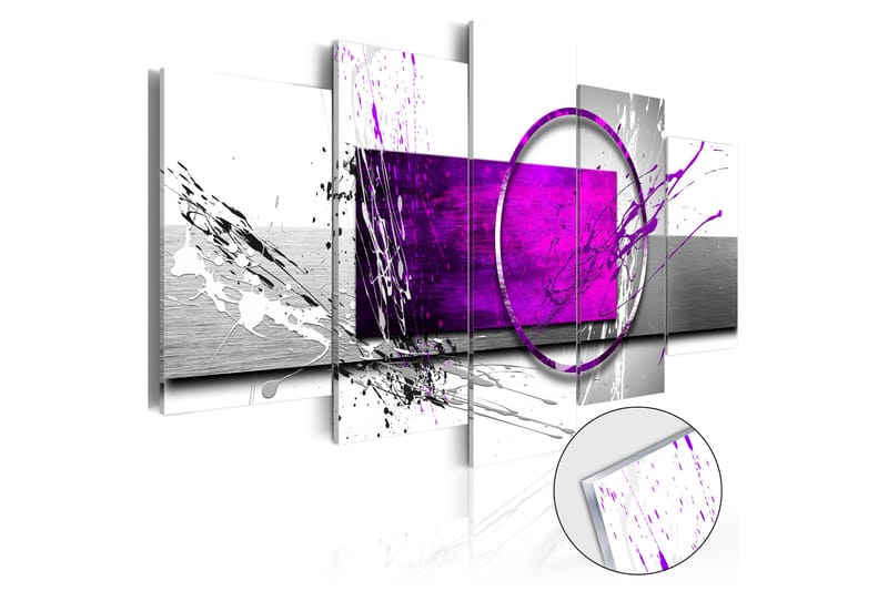 Billede I Akryl Purple Expression 200x100 - Artgeist sp. z o. o. - Boligtilbehør - Billeder & kunst