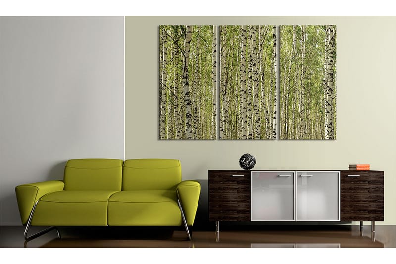 Billede A forest of birch trees 60x40 - Artgeist sp. z o. o. - Boligtilbehør - Billeder & kunst - Billeder på lærred