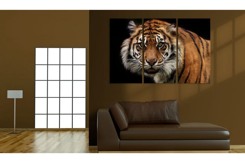 Billede A Wild Tiger 120x80 - Artgeist sp. z o. o. - Boligtilbehør - Billeder & kunst - Billeder på lærred