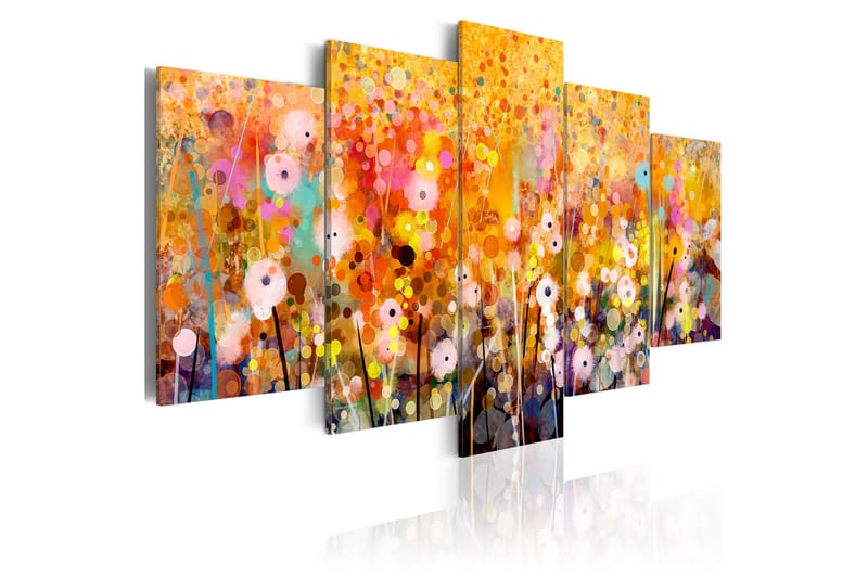 Billede Amber Garden 100x50 - Artgeist sp. z o. o. - Boligtilbehør - Billeder & kunst - Billeder på lærred