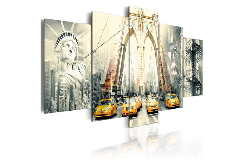 Billede American Metropolis 100x50 - Artgeist sp. z o. o. - Boligtilbehør - Billeder & kunst - Billeder på lærred