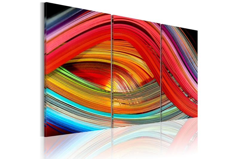 Billede an abstract rainbow 90x60 - Artgeist sp. z o. o. - Boligtilbehør - Billeder & kunst - Billeder på lærred